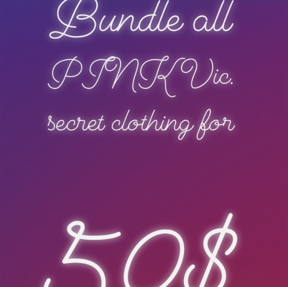 All pink clothing in closet